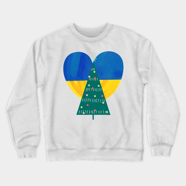 Christmas with Ukraine Crewneck Sweatshirt by Santag